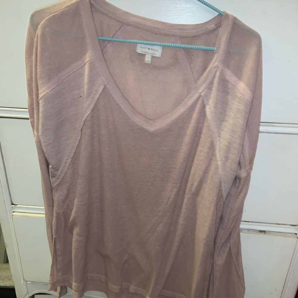 Lucky Brand pink tee